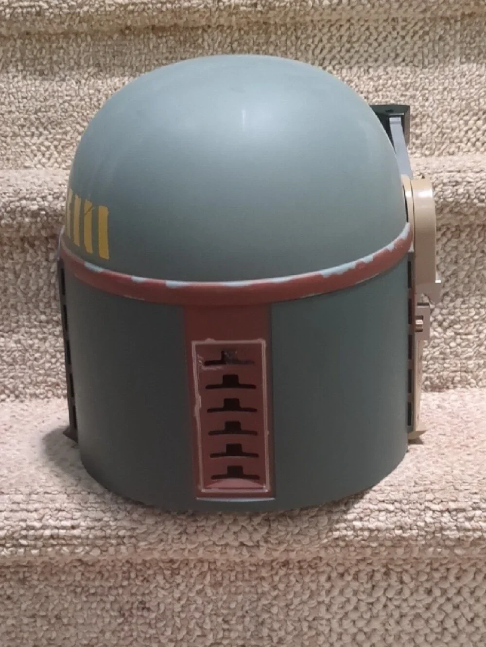 Boba Fett Style Mandalorian Helmet - Green & Brown - Picture 4 of 6